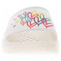 Skechers Pantofle bílé 35 EU Jgoldcrown Foamies IN Love With Love