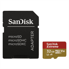 Hama SanDisk Extreme micro SDHC 32 GB 100 MB/s A1 Class 10 UHS-I V30,adapter,akční kamery