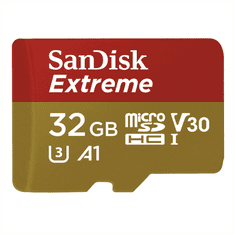 Hama SanDisk Extreme micro SDHC 32 GB 100 MB/s A1 Class 10 UHS-I V30,adapter,akční kamery
