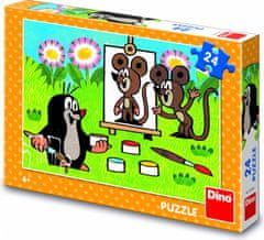 Dino Puzzle KRTEK malířem 24 dílků