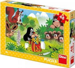 Dino Puzzle KRTEK a svačina 48 dílků