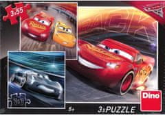 Dino Puzzle CARS 3: Trénink 3 x 55 dílků