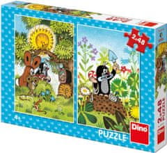 Dino Puzzle KRTEK 2 x 48 dílků