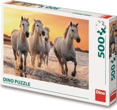 Dino Puzzle Koně v příboji 500 dílků
