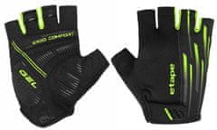 Etape Speed cyklistické rukavice černá-zelená M