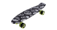 Meteor Flip Multi plastový skateboard lebky