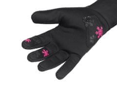 Etape Puzzle WS dětské rukavice černá-růžová 7-8