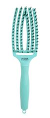 Olivia Garden Fingerbrush Fizzy Mint zakřivený plochý kartáč na vlasy