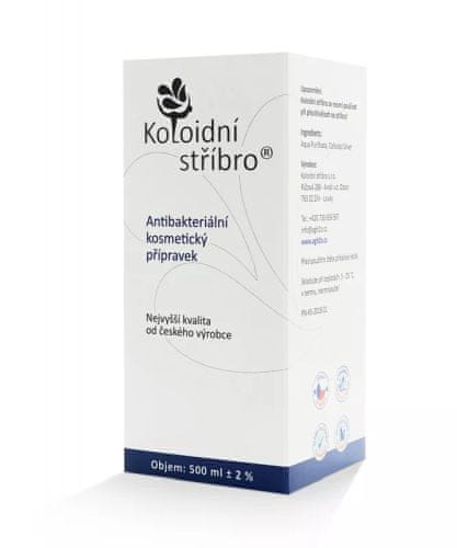 Koloidní stříbro 500 ml 40 ppm