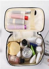INNA Dámský cestovní kosmetický kufřík se zrcátkem, kosmetická taška Trip Story Umbria červená