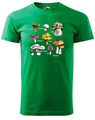 Hobbytriko Tričko s houbami - Hřib, Křemenáč a další Barva: Military (69), Velikost: 3XL