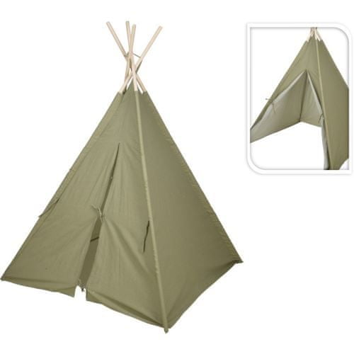 HOMESTYLING Dětské teepee 103x103x160 cm zelené