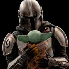 Iron Studios Figurka Star Wars - The Mandalorian and Grogu Art Scale 1/10