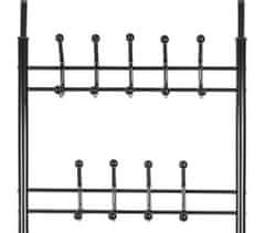 Ruhhy ISO 15744 Věšák na oblečení s třemi policemi na boty černý 15304