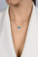 Brilio Silver Okouzlující stříbrný náhrdelník s opálem NCL102W