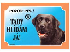 DAFIKO Tabulka labradorský retriever černý 1 ks