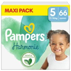 Pampers Harmonie Plenky vel. 5 (66 ks plenek) 11-16 kg