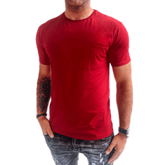 Dstreet Pánské tričko TERRY červené rx5285 XXL