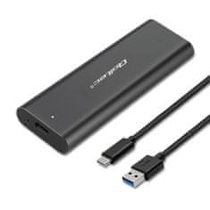 Qoltec Pouzdro Qoltec | nosič disků M.2 SATA SSD | NGFF | USB typu C