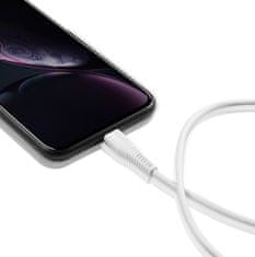 Canyon nabíjecí kabel Lightning MFI-4, USB-C Power delivery 18W, Apple certifikát, délka 1.2m, bílá