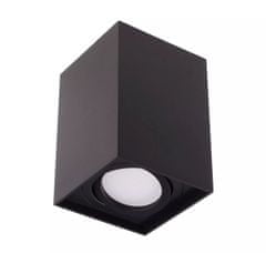 T-LED Černé přisazené výklopné svítidlo hranaté GU10 105517