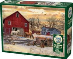 Cobble Hill Puzzle Zima na farmě 1000 dílků