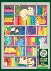 Cobble Hill Puzzle Vyšívaná deka: Duhové kočky 1000 dílků