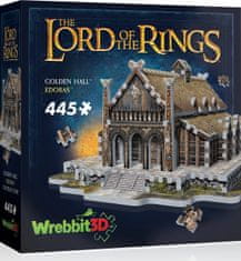 Wrebbit 3D puzzle Pán prstenů: Zlatá síň Edoras 445 dílků