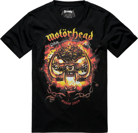 BRANDIT tričko Motörhead T-Shirt Overkill černá Velikost: S