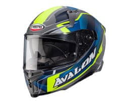 Caberg Helma na moto Avalon X Optic matt grey/blue/yellow fluo vel.XL