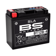 BS-BATTERY V továrně aktivovaný akumulátor BT12B-4 (YT12B-4) SLA