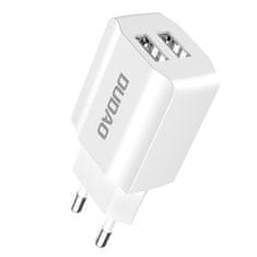 DUDAO Síťová nabíječka s 2x USB 5V/2,4A - Bílá KP26469