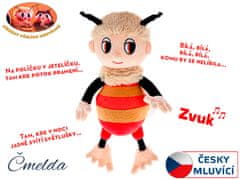 Teddies Příběhy včelích medvídků - Čmelda plyšový menší 26 cm na baterie zpívající