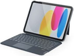 EPICO Klávesnice s pouzdrem pro Apple iPad 10,2" - qwerty/šedá, 43811101300011