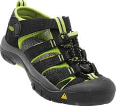 KEEN Keen Kids Newport H2 black/lime green Velikost: EU 32/33