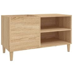 Greatstore Skříňka na LP desky dub sonoma 84,5x38x48 cm kompozitní dřevo