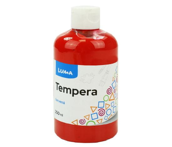 LUMA trading Barva temperová 250ml červená