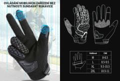 SEFIS letní reflexní rukavice na motocykl / kolo / koloběžku - Velikost rukavic : XL 