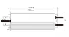 LED Solution LED zdroj (trafo) 12V 500W IP67 SLIM 056134