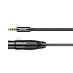 Ugreen audio kabel 3,5 mm mini jack (samec) - XLR (samice) 1 m - Černá KP26485