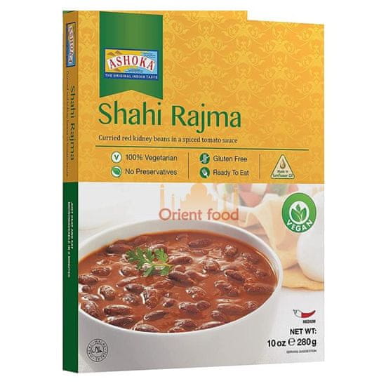 Ashoka Červené fazole v kořeněné rajčatové omáčce Shahi Rajma 280g