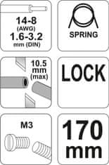 YATO Kleště štípací, konektorové 170mm