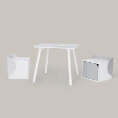 Teamson Fantasy Fields - Dětský nábytek Biscay Bricks Table & Chairs - Grey