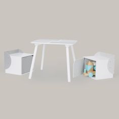 Teamson Fantasy Fields - Dětský nábytek Biscay Bricks Table & Chairs - Grey