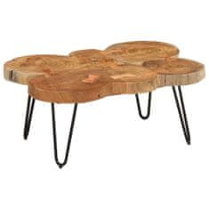 Greatstore Konferenční stolek 36 cm 6 dřevěných koláčů masivní akácie