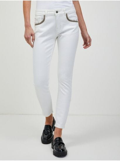 Orsay Bílé zkrácené skinny fit džíny ORSAY