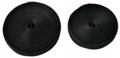 Iso Trade Páska na suchý zip na kabely - 5 m | černá