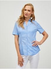 Orsay Světle modrá košile s krátkým rukávem ORSAY XL