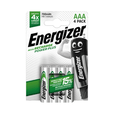 Energizer Nabíjecí baterie AAA 700 mAh POWER PLUS 4 ks