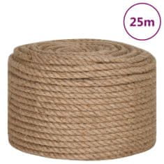 Greatstore Jutové lano 25 m dlouhé 10 mm silné